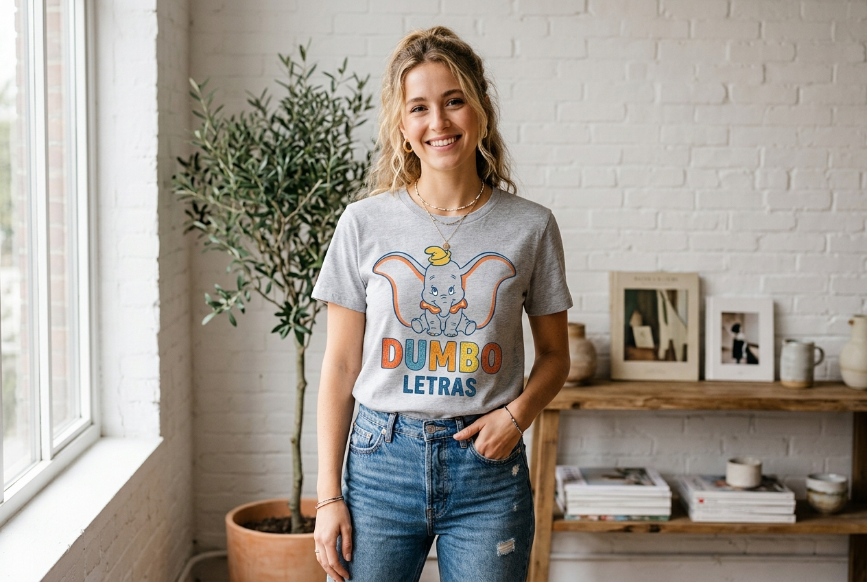 Camiseta Dumbo  Letras